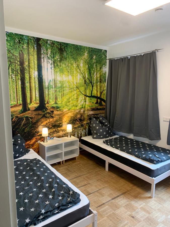 Mainpark Apartment 4 Schlafzimmer Bis Zu 10 Personen Direkt Ueber Aschaffapartment Bei Aschaffenburg Mainaschaff Kültér fotó