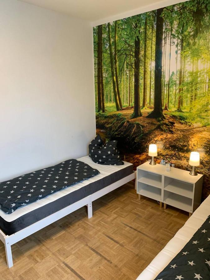 Mainpark Apartment 4 Schlafzimmer Bis Zu 10 Personen Direkt Ueber Aschaffapartment Bei Aschaffenburg Mainaschaff Kültér fotó
